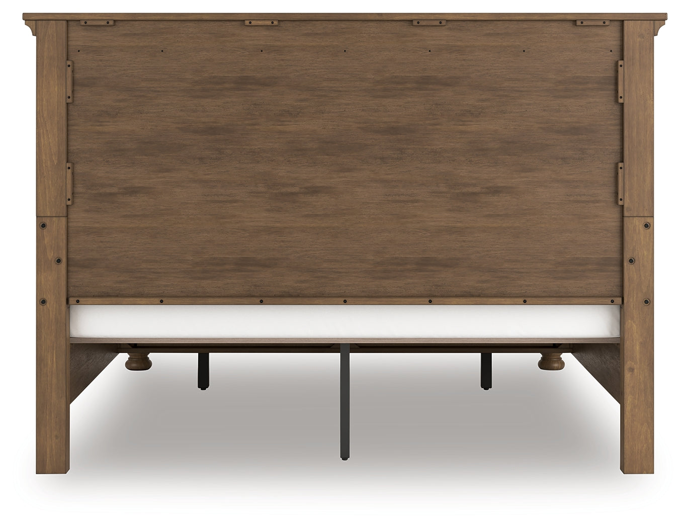 Feddinger bed back view showing panel design