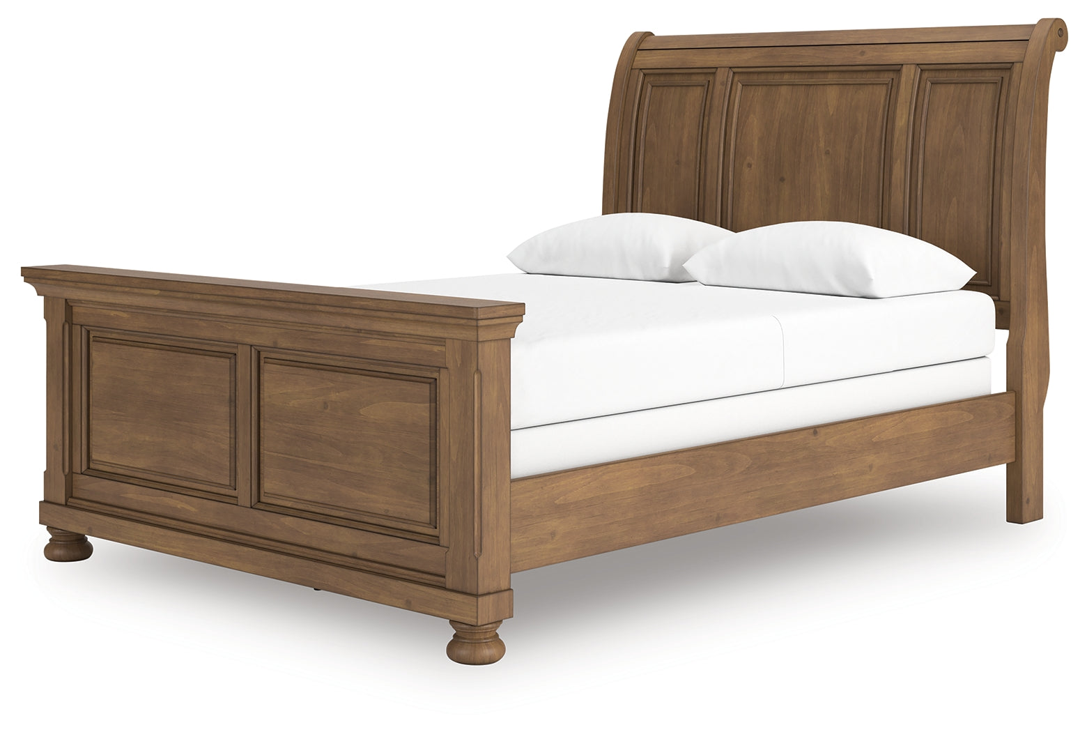 Feddinger Medium Brown Queen Sleigh Bed alternate angled view