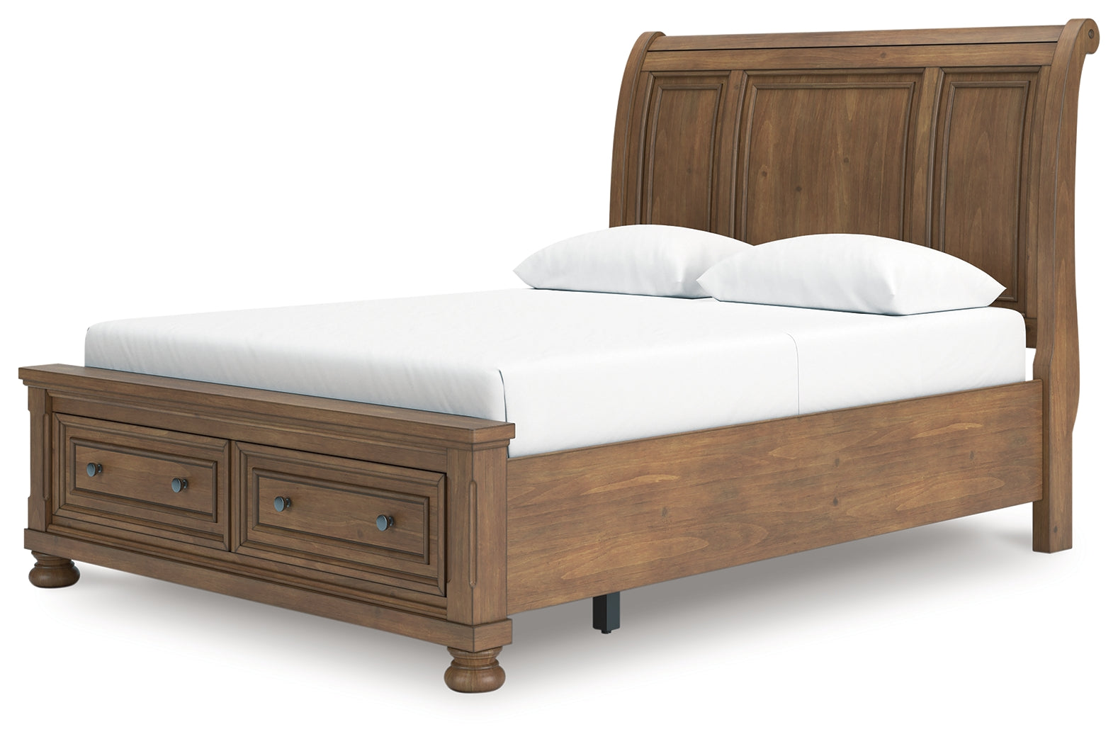 Feddinger queen storage sleigh bed, alternate angle