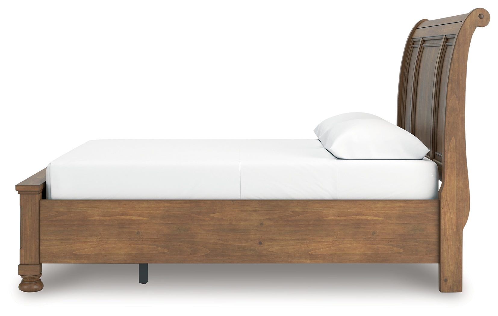 Feddinger queen storage sleigh bed, alternate side angle