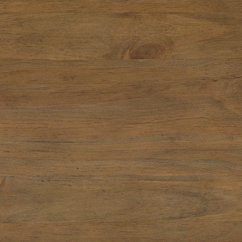 Close-up of chestnut brown finish on Feddinger bed