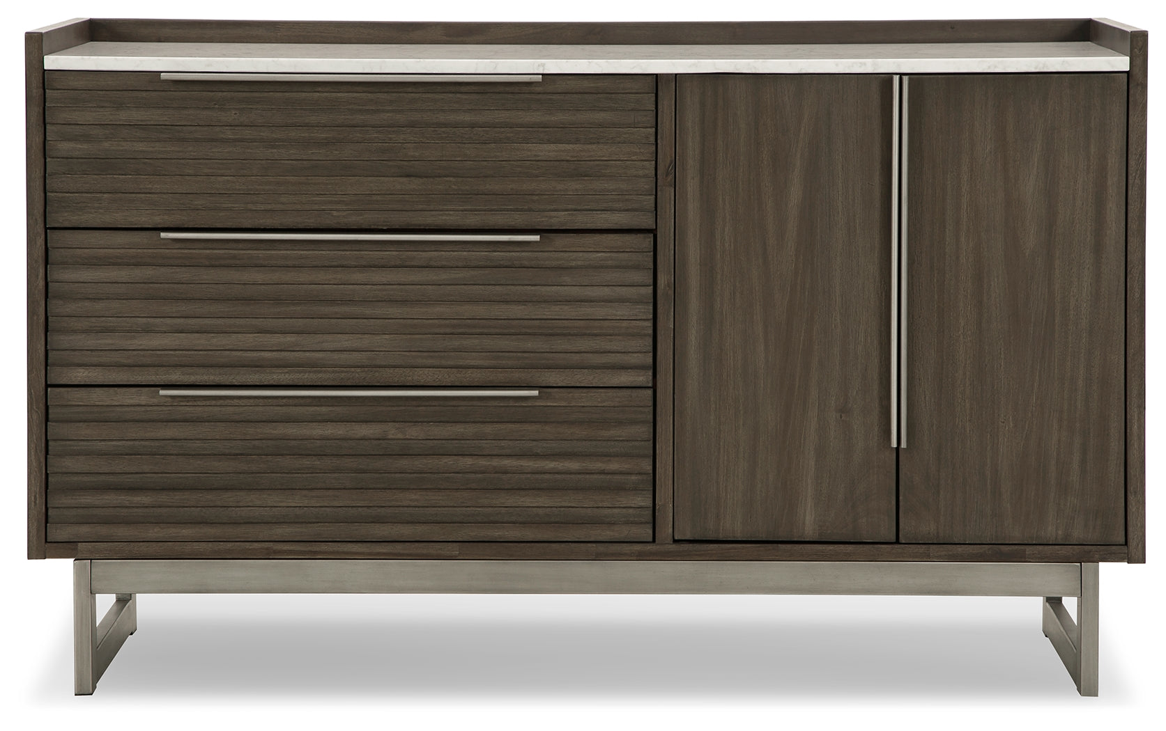 Arkenton Grayish Brown/White Dresser