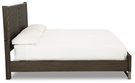 Side profile of Arkenton King Panel Bed