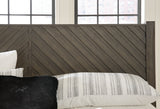 Grayish brown textured wood finish close-up