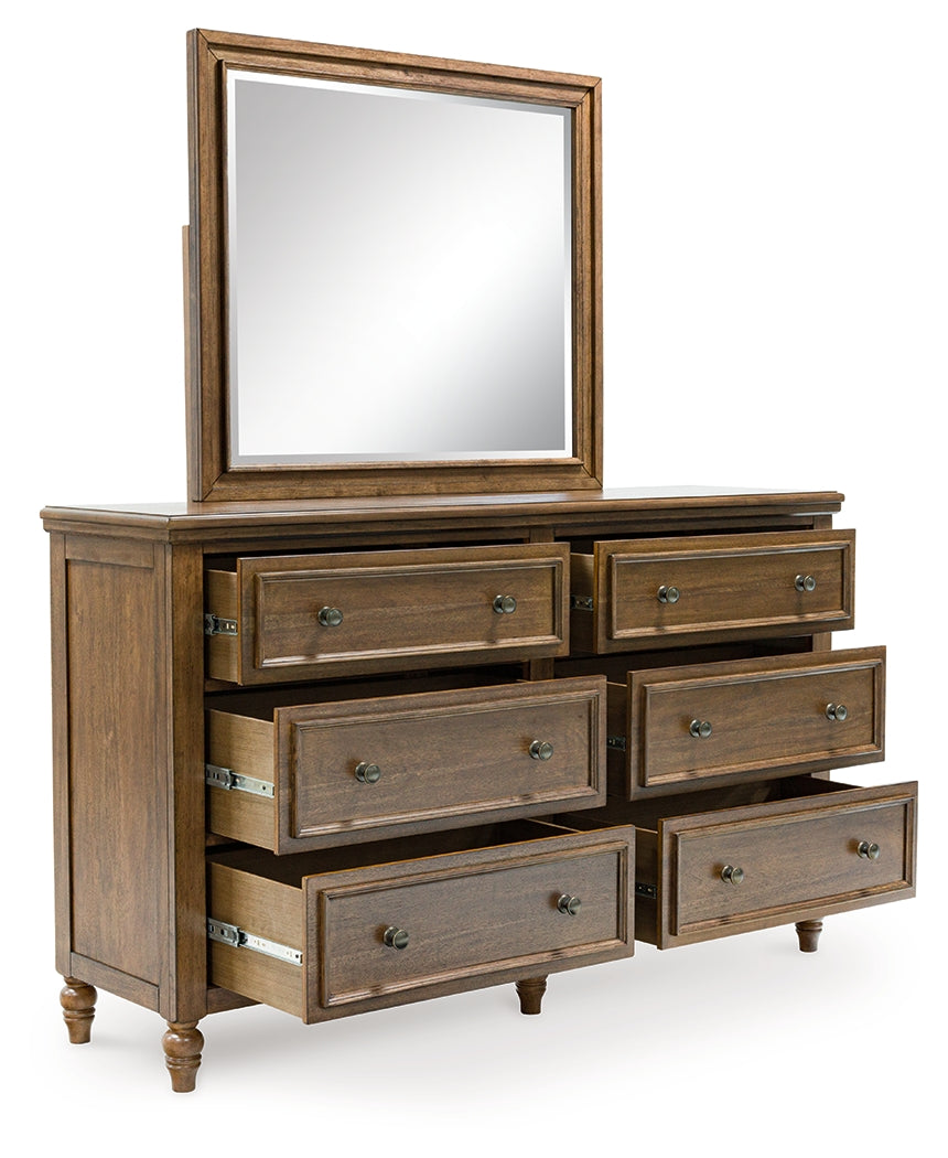 Sturlayne Brown Dresser and Mirror