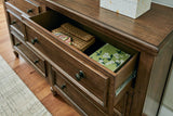 Sturlayne Brown Dresser and Mirror