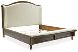 Sturlayne Upholstered Panel Bed angled side view