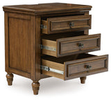 Sturlayne Brown Upholstered Panel Bedroom Set angled view