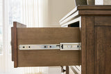 Sturlayne Brown Dresser drawer glide detail