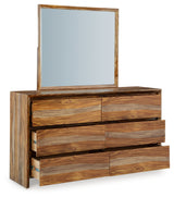 Dressonni Dresser angled with drawers open