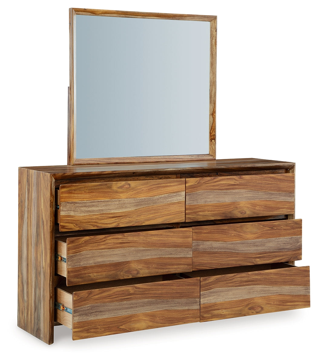 Dressonni Dresser angled with drawers open