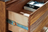 Detail of drawer glides on Dressonni dresser