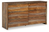 Dressonni Brown Dresser angled closed drawers