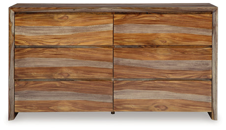 Dressonni Brown Dresser front on view