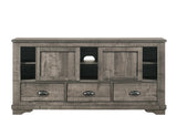 Coralee Gray Upholstered Sleigh Bedroom Set front main view