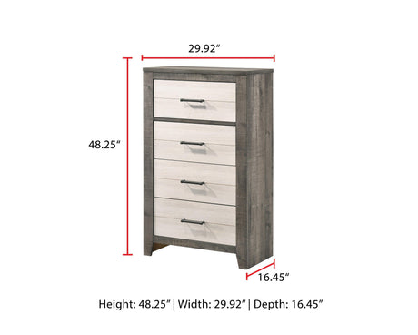 Rhett Night Stand full length side profile