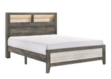 Rhett King Platform Bed matching wood finish
