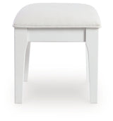 Side profile of Chalanna Vanity Stool
