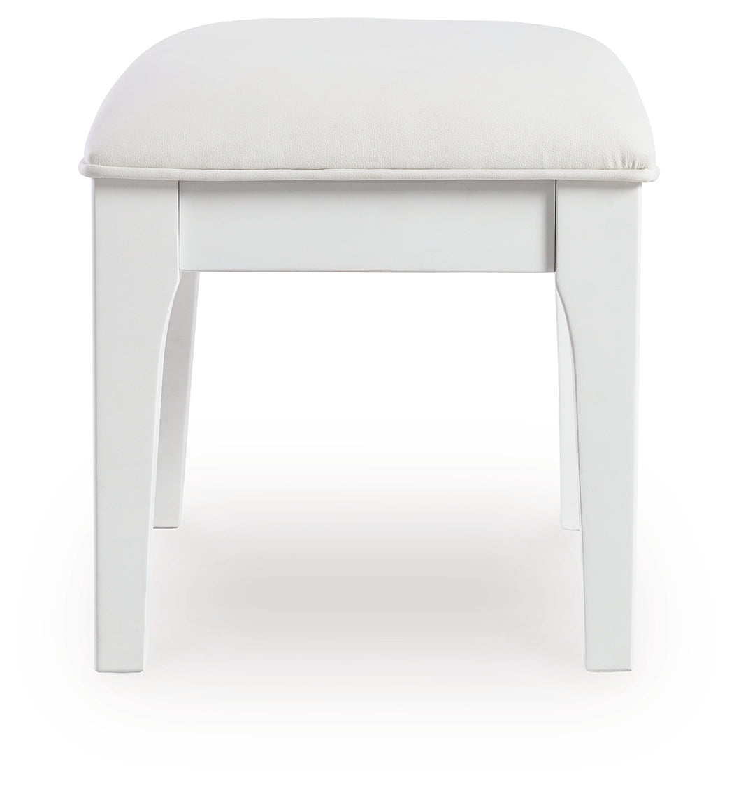 Side profile of Chalanna Vanity Stool
