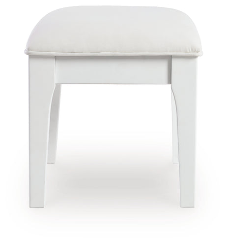 Side profile of Chalanna Vanity Stool