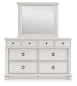 Rowlenstown dresser and mirror head-on view