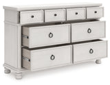 Rowlenstown dresser angled open drawers showing interior