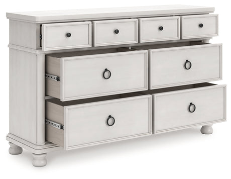 Rowlenstown dresser angled open drawers showing interior
