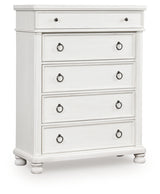 Rowlenstown chest of drawers front angle closed