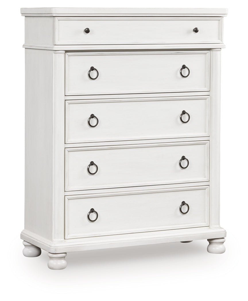 Rowlenstown chest of drawers front angle closed