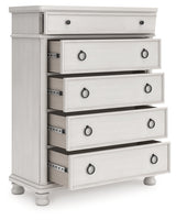 Rowlenstown chest of drawers front angle with drawers open