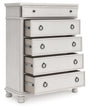Rowlenstown chest of drawers front angle with drawers open