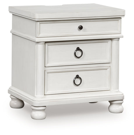 Rowlenstown Nightstand angled closed drawers
