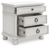 Rowlenstown Antique White Poster Bedroom Set angled view
