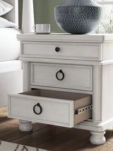 Rowlenstown Nightstand drawer hardware detail