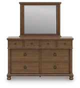 Rowlenstown Brown Dresser and Mirror