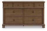 Rowlenstown dresser front view showing classic casual traditional design