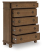 Rowlenstown chest of drawers, open top drawer view