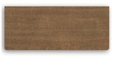 Rowlenstown chest of drawers, top view showing wood grain