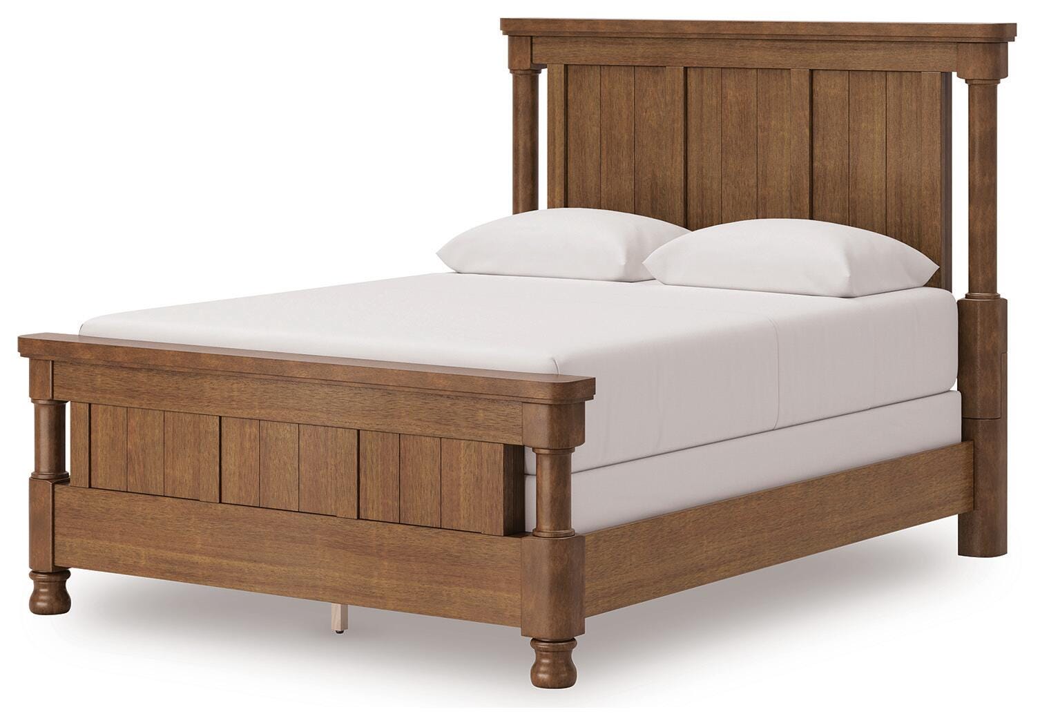 Rowlenstown Brown Poster Bedroom Set angled view