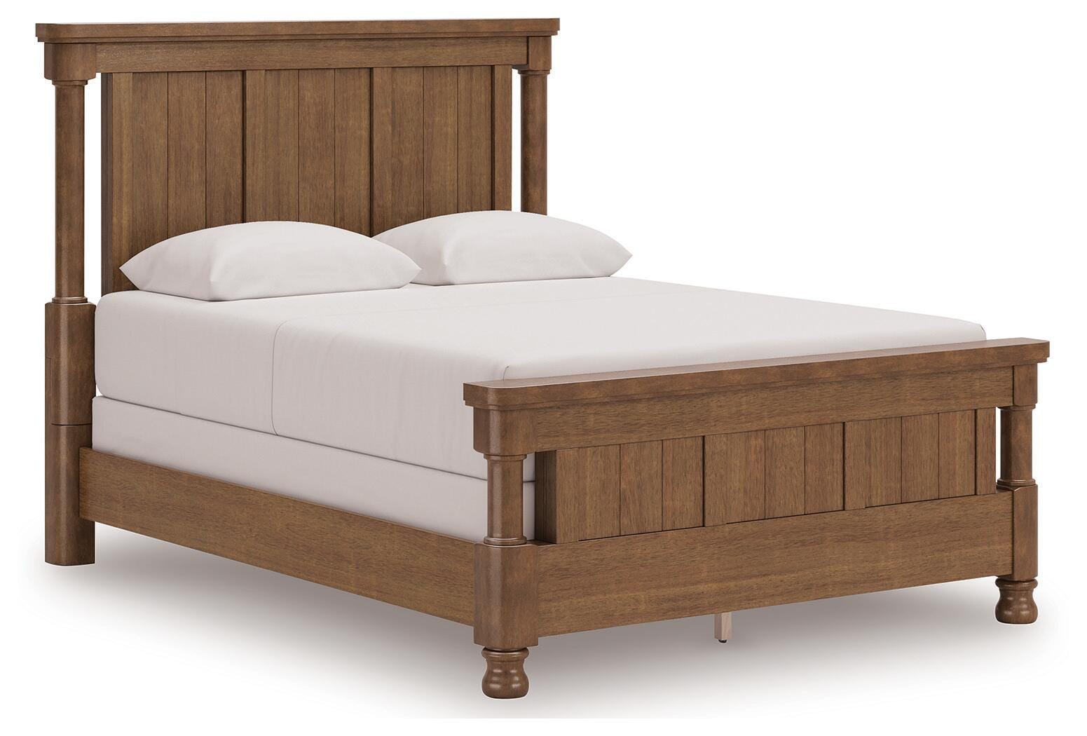Rowlenstown Brown Poster Bedroom Set angled view