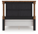 Alternate side view of Rowlenstown Queen Poster Bed