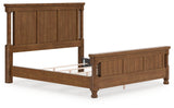 Rowlenstown King Poster Bed angled front right side