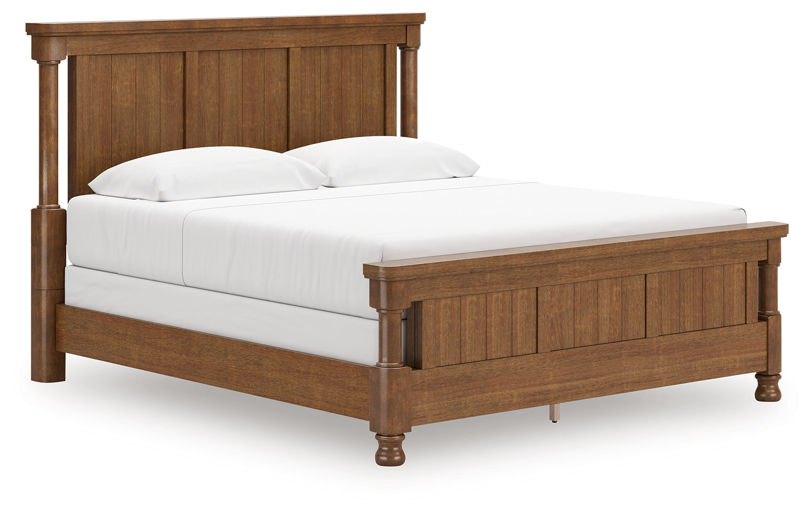Rowlenstown King Poster Bed angled front left side