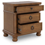 Rowlenstown Brown Poster Bedroom Set angled view