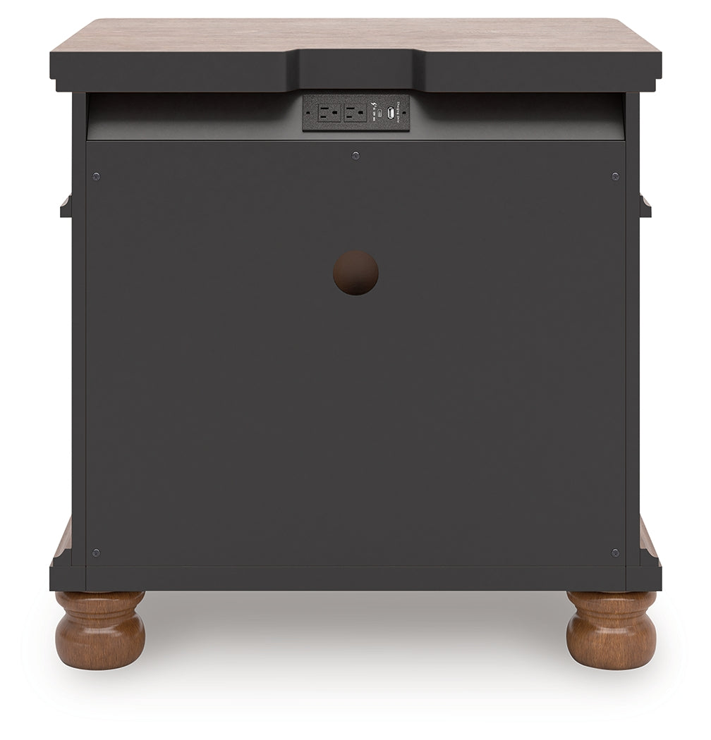 Rowlenstown pewter-tone metal knob detail