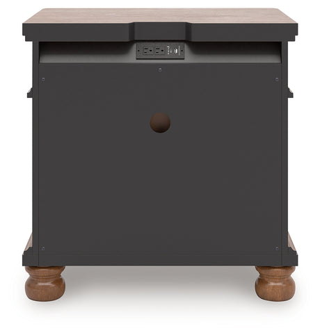 Rowlenstown pewter-tone metal knob detail