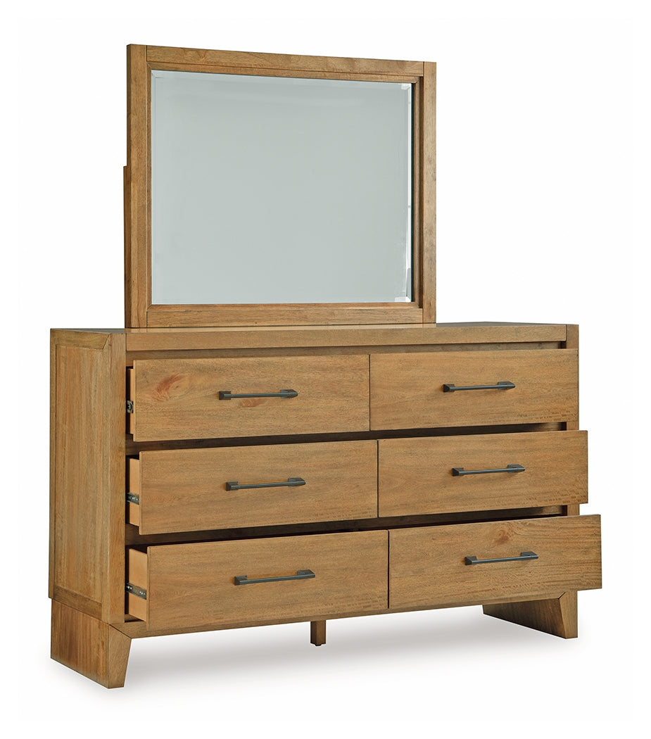 Sherbana dresser angled open drawer view showing interior