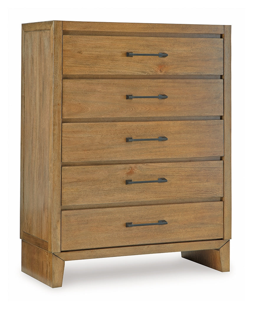 Sherbana Chest of Drawers angled side view