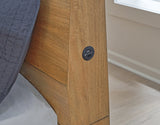 Close-up of Sherbana headboard USB-A and USB-C charging ports