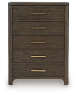 Radkin Burnished Brown Chest of Drawers view 4